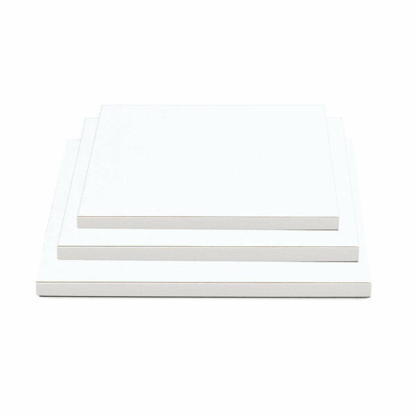 Cake Board Bianco Quadrato 20x20 cm spessore 1,2 cm *