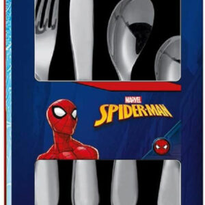 Set 4 Posate in acciaio Spiderman *