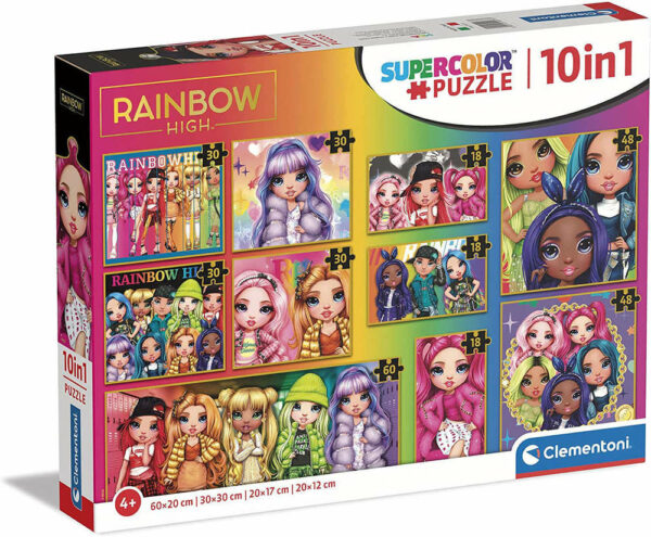 Puzzle 10 in 1 Rainbow High *