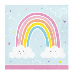 Tovaglioli 33×33 cm Happy Rainbow conf da 16 pz