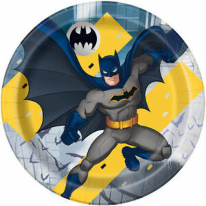 Piatti in carta 23 cm Batman conf da 8 pz