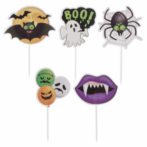 Decorazioni Halloween in carta per dolci 5 pezzi *