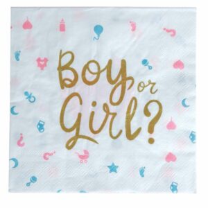 Tovaglioli 33×33 cm Boy or Girl 12 pezzi *