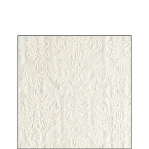 Tovaglioli 25×25 cm Elegance Pearl White 15 pezzi *