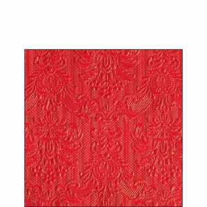 Tovaglioli 25×25 cm Elegance Red 15 pezzi *