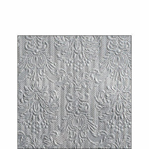 Tovaglioli 25×25 cm Elegance Silver 15 pezzi *