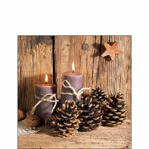 Tovaglioli 25×25 cm Winter Candles 20 pz