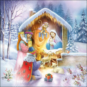 Tovaglioli 33×33 cm Nativity 20 pezzi *