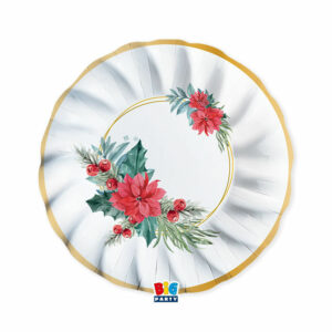 Piatti Fondi 24 cm Chic Poinsettia 6 pezzi *