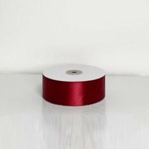 Rotolo Nastro Doppio Raso Bordeaux 40 mm 50 metri *