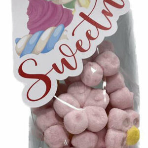 Sacchetto 180 grammi Marshmallow Margherite Rosa *