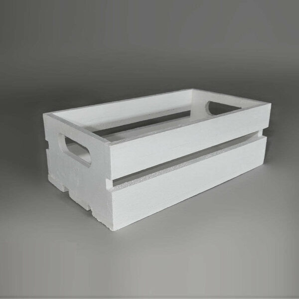 Cassetta in legno Bianco 26x16x9,5 cm *