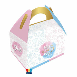 Happy Box 15x18x11 cm Gender Reveal 6 pezzi *