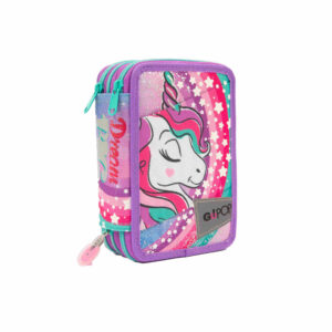 GoPop Astuccio 3 Zip Unicorn