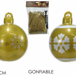 Palla di Natale gonfiabile 60 cm Oro *