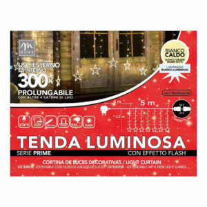 Tenda di Luci 300 LED Bianco Caldo effetto flash freddi 5 metri *