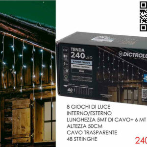 Tenda 240 LED Bianco Freddo *