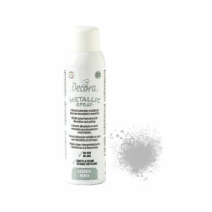 Colorante Alimentare Spray Metallizzato Argento 150 ml