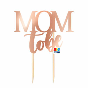 Cake Topper Italic Mom To Be