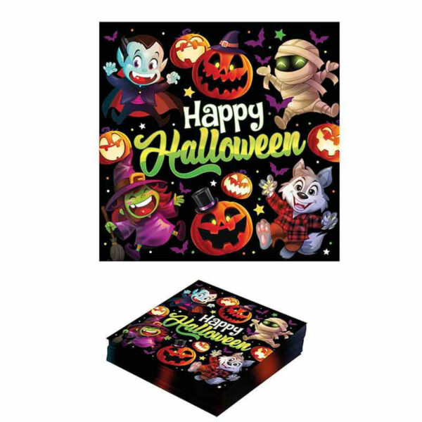 Tovaglioli 33x33 cm Happy Halloween 20 pz