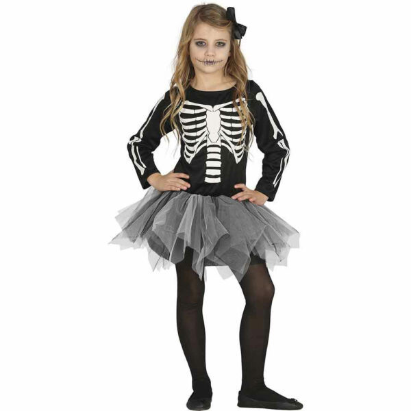 Costume Scheletro con Tutu 7/9 anni