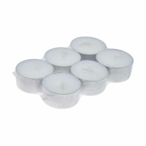 Set 6 Tealight Bianchi