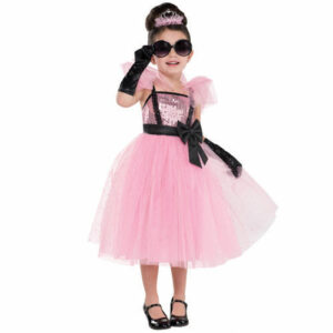 Costume Bambina Principessa Diva Taglia 3/4 Anni