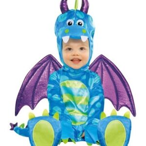 Costume Bambino/a Baby Drago Taglia 12/18 Mesi