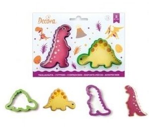 Set 2 Tagliapasta Dinosauri in plastica*