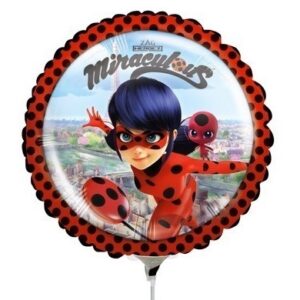 Palloncino Mini Shape Tondo 9″ Ladybug 23 cm