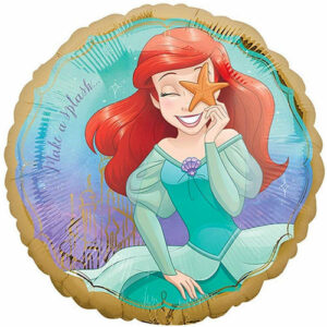 Palloncino Mylar 43 cm Principessa Disney Ariel Oro