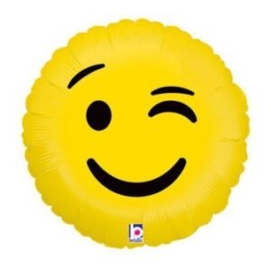 Palloncino Mylar Emoji Occhiolino 45 cm