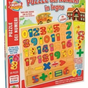 Puzzle dei Numeri in Legno dim. 40×45 cm *