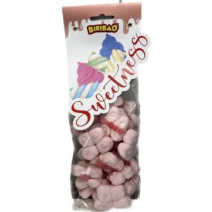 Sacchetto 200 gr Marshmallow Farfalle Rosa