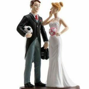 Cake Topper Sposi Football