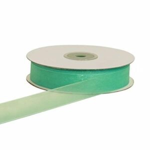 NASTRO ORGANZA 15 mm 50 mt VERDE TIFFANY*