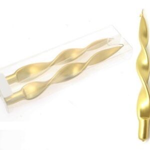 Candele Oro Metal 31×2,2 cm 2 pz *