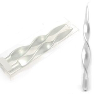 Candele Argento Metal 31×2,2 cm 2 pz *