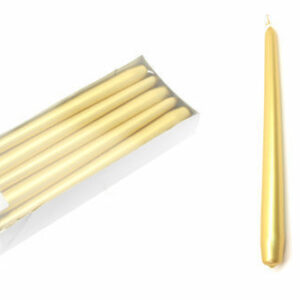 Set 10 pz Candela 24×2,2 cm Oro Metallizzato*