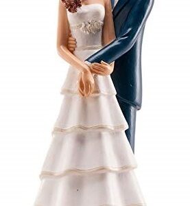 Cake Topper Matrimonio – Sposi che si Abbracciano 18 cm *