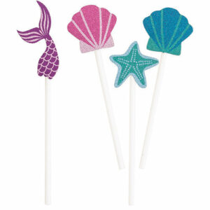 Picks Sirena Glitterato 10 cm 8 pz *