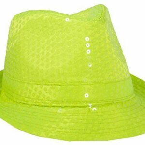 CAPPELLO GIALLO con PAILLETTE taglia unica *