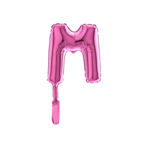 Palloncino Mylar Micro 18 cm Fuxia Lettera M*