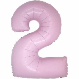 Palloncino Mylar 102 cm Rosa Numero 2 *