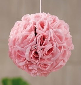 Sfera con Rose Rosa diam 18 cm *