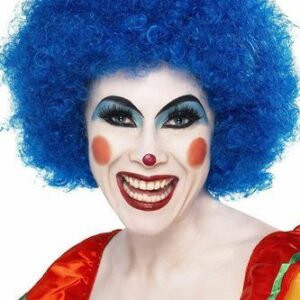 Parrucca da Clown Blu*