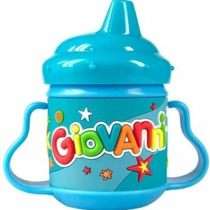 Bicchieri Antigoccia e Antisoffocamento in plastica con Nome GIOVANNI *