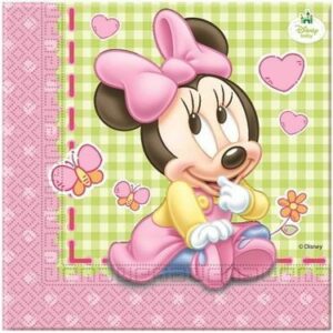 TOVAGLIOLI 33X33 BABY MINNIE 20 pz *