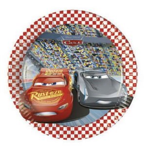 PIATTI 19,5 cm CARS 3 8 pz *