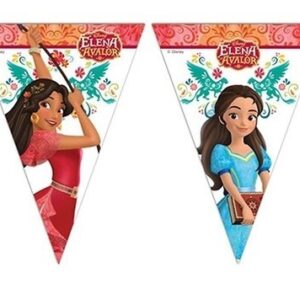 Bandierine in plastica Elena di Avalor 2,3 mt*